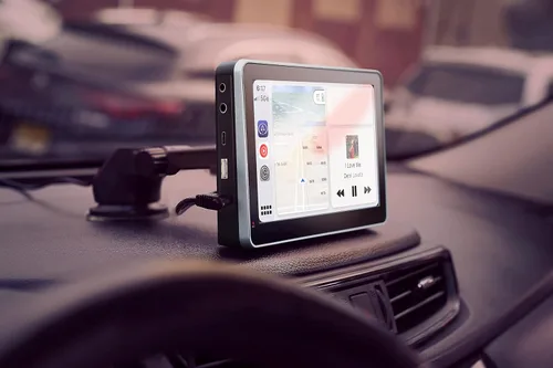 Miniatura 5 de Car and Driver INTELLIDASH PRO - Pantalla táctil IPS inalámbrica con Bluetooth, SiriusXM, Siri Assistant. Soporte para parabrisas de tablero