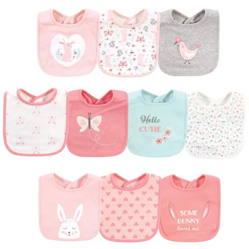 Miniatura 45 de Hudson - Babero unisex de algodón para bebé, baberos de algodón, talla única , Cactus rosa