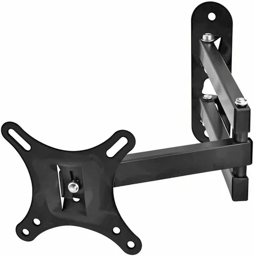 Soporte de pared para TV, monitor de movimiento completo, giratorio e inclinable para monitor LED OLED LCD de 14 a 27 pulgadas, VESA 75 x 75 3.937 x