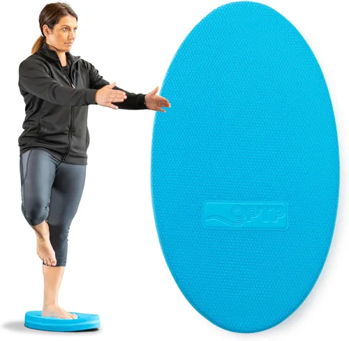 OPTP Entrenador de estabilidad: almohadillas de equilibrio de espuma grandes para terapia física, fitness, pilates, yoga y danza, almohadilla de
