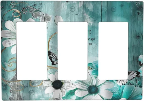 Miniatura 68 de Cubierta para interruptor de luz personalizable Personaliza la tuya propia, placa de pared doble basculante con imagen, logotipo, texto, 2 vías