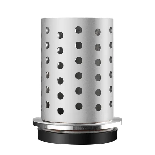 Miniatura 13 de DZQ Frasco de fundición perforada al vacío, acero inoxidable 304 con brida con base de bebedero de goma, varios tamaños para fundición de metal