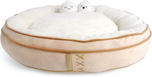Miniatura 18 de TONBO Cama de Felpa Suave Pequeña Linda y Acogedora de Aguacate para Perros y Gatos, Compatible con Lavadora y Secadora (Aguacate)