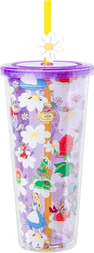 Miniatura 18 de Silver Buffalo Disney Una Loca Aventura de Goofy con Goofy, Max Goof, Roxanne y Bobby Zimuruski - Vaso de plástico para bebidas frías con tapa