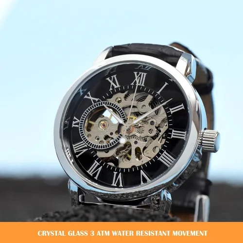 Miniatura 3 de Reloj calado para hombre con tarjeta de mensaje especial Man of Honor Proposal Will You Walk Me Down Aisle Brother of Bride be My Man of Honor