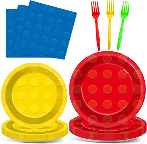 Miniatura 23 de 96 platos y servilletas de papel de fiesta de los 90 para fiestas de cumpleaños con temática retro de los 90, suministros de fiesta de cumpleaños