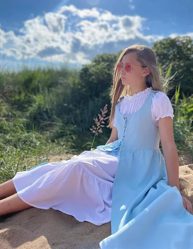 Miniatura 28 de Scarlet Darkness Vestido renacentista para niñas, disfraz de princesa medieval de dos piezas, 7-14 años