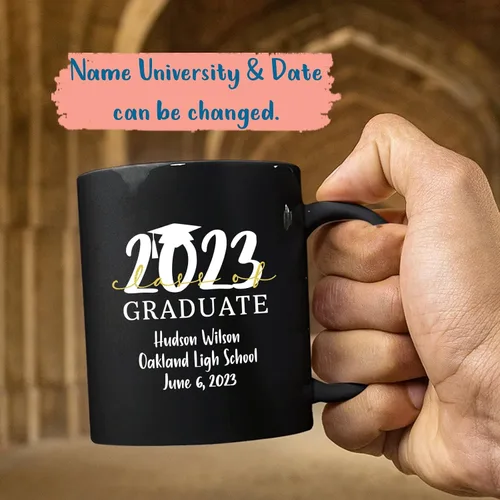 Miniatura 2 de Taza de graduación personalizada 2023, taza de café de graduación personalizada, regalo de graduación para él, ella, hombres, mujeres, escuela