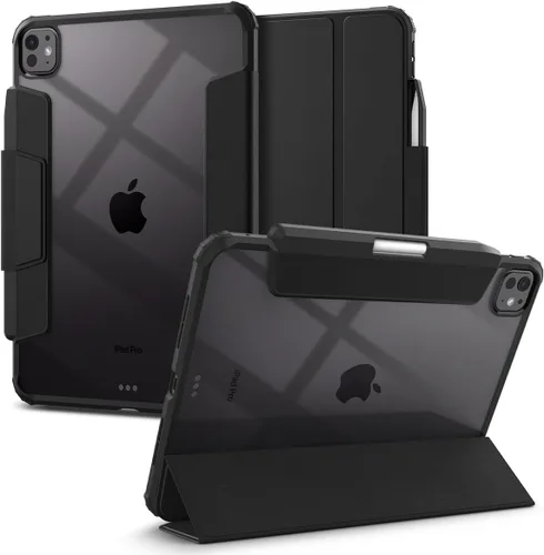 Miniatura 14 de Spigen Funda para iPad 10.2, iPad de 9ª/8ª/7ª generación (2021/2020/2019), Ultra Hybrid Pro con parte trasera transparente y soporte para lápices
