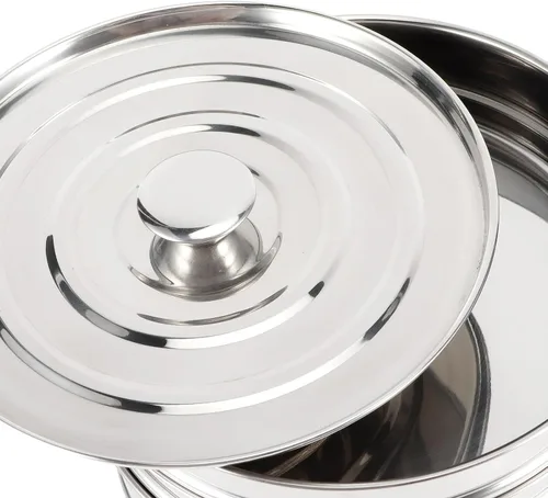 Miniatura 8 de Olla de vapor de acero inoxidable de 3 niveles, sartenes a vapor, olla a presión para cocinar verduras, mariscos, sopas, guisos y pastas