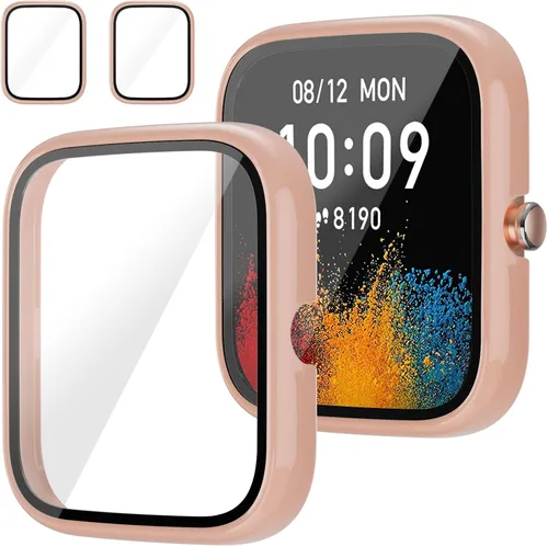 Miniatura 11 de Protector de pantalla para Amazfit GTS 4 Mini Smartwatch, paquete de 2 protectores de policarbonato duro, carcasa completa, accesorios para GTS 4