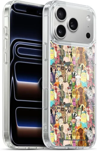 Miniatura 157 de Head Case Designs Funda de gel con licencia oficial de Rick and Morty Aliens Season 3 [protección de grado militar] compatible con Apple iPhone 12
