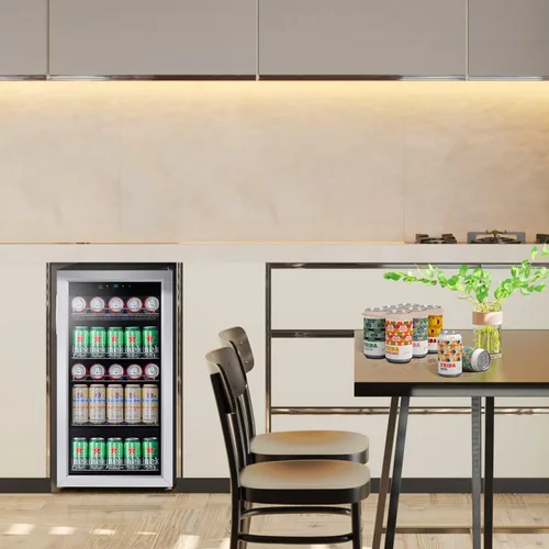 Miniatura 8 de Kalamera Mini Refrigerador de Bebidas Independiente - Capacidad para 120 Latas Enfriador de Bebidas - para Refrescos, Agua, Cerveza o Vino