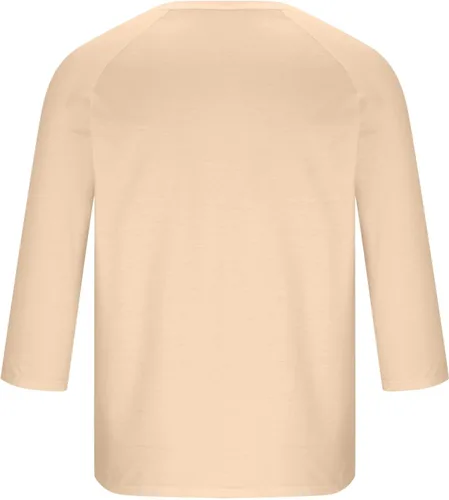 Miniatura 4 de Ctreela Camiseta Henley de manga 3/4 para hombre, estilo casual, ajustada, color sólido, manga larga, camiseta de béisbol Caqui