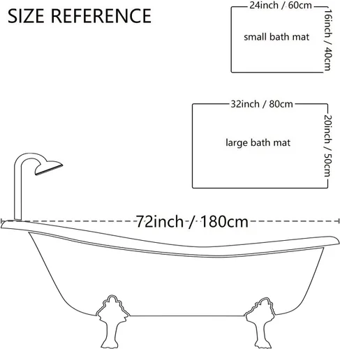 Miniatura 2 de MUGINYU Get Naked Tapete de Baño, Alfombrillas de Baño Modernas y Divertidas en Blanco y Negro de Secado Rápido Absorbentes Antideslizantes Delgadas