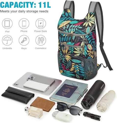 Miniatura 9 de G4Free Mochila de Senderismo Ligera y Empacable para Hombres y Mujeres Mochilas de Día de Senderismo Pequeñas Mochila Plegable para el Hombro Bolsa