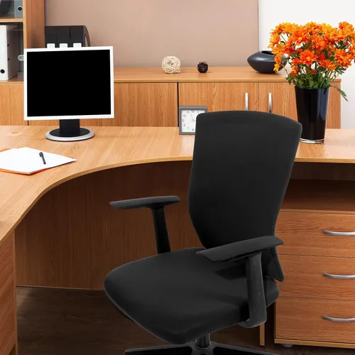 Miniatura 6 de Tatuo Funda para silla de computadora, funda de asiento de oficina con reposabrazos y respaldo, protector elástico elástico para silla giratorio