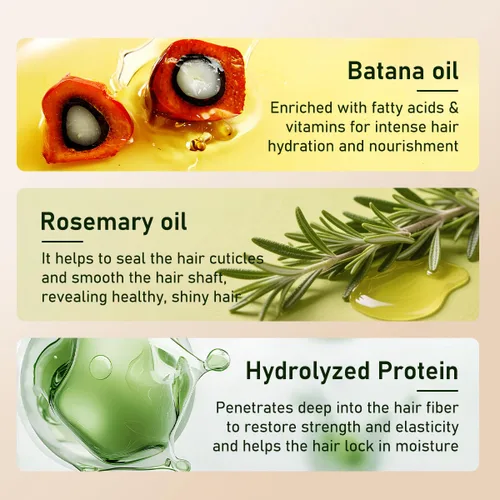 Miniatura 2 de Acondicionador de aceite Batana con queratina, aceite de hoja de romero (10.14 onzas líquidas), repara el cabello encrespado, fortalece el cabello