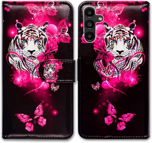 Miniatura 11 de Bcov Funda para Galaxy A13 5G, bonita funda de piel con tapa para teléfono con ranura para tarjetas, soporte para Samsung Galaxy A13 5G 2021 Linda