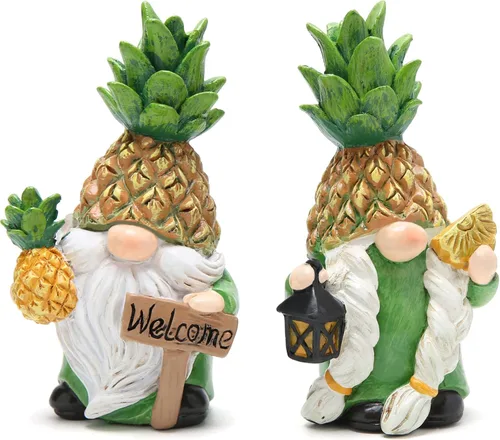 Miniatura 10 de Hodao Gnomos de café de resina con taza, decoración de bar y hogar estilo nórdico, figuras coleccionables de 4.1 pulgadas, estatua sueca hecha a