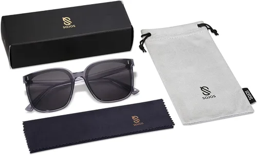 Miniatura 6 de SOJOS Gafas de sol para mujeres y hombres estilo vintage SJ2157