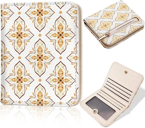 Miniatura 23 de Toughergun Billetera para Mujeres con Bloqueo RFID, Pequeña, Compacta, Bifold de Cuero de Lujo, Billetera de Bolsillo para Damas, Mini Monedero
