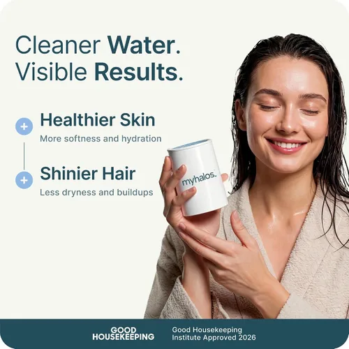 Miniatura 2 de MyHalos® Repuesto de cartucho de filtro de ducha de agua dura fijo, filtro de cabezal de ducha filtrado de energía para el hogar, eliminación