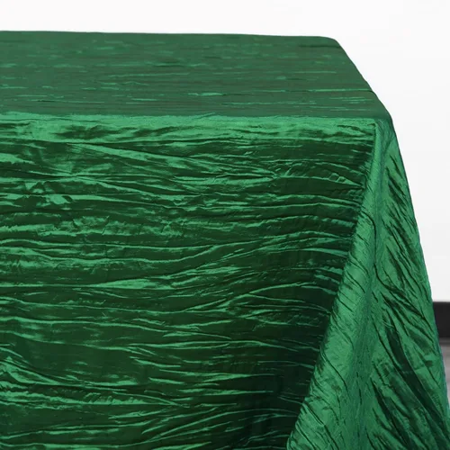 Miniatura 4 de YOUR CHAIR COVERS - Mantel rectangular de 90 x 132 pulgadas de tafetán arrugado, mantel de lino rectangular para mesas de 6 pies, mantel de mesa
