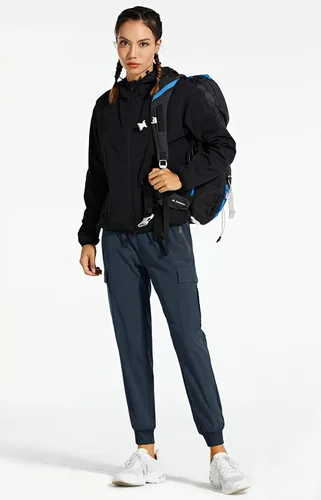 Miniatura 5 de Libin - Pantalones ligeros de senderismo para mujer de secado rápido pantalones para caminar estilo deportivo entrenamiento descanso estilo informal