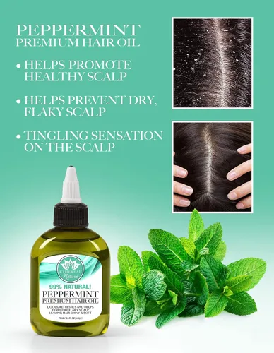 Miniatura 6 de Ethereal Nature 99% mezcla natural de aceite para el cabello Menta, 7.10 fl oz