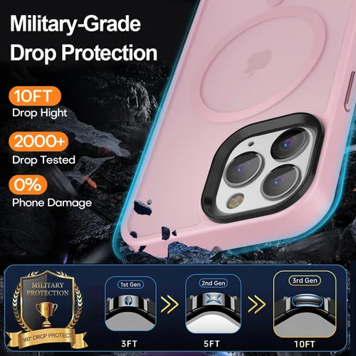 Miniatura 43 de Fuerte magnético para iPhone 11, compatible con Magsafe, [resistente a caídas de 13 pies] Funda trasera translúcida mate con sensación de piel