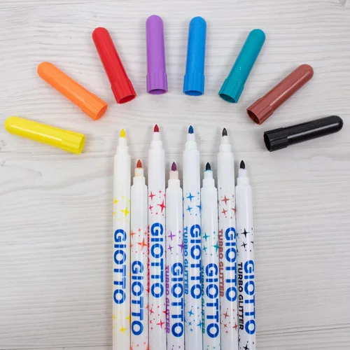 Miniatura 3 de Giotto Turbo Advanced - Bolígrafos de fibra de fieltro súper lavables, punta fina de 0.110 in, paquete escolar, 108 unidades, 9 x 12