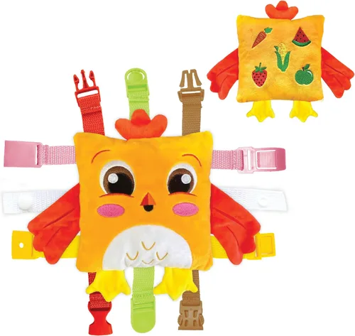Miniatura 8 de Buckle Toys Bessie - Juguete de aprendizaje para niños pequeños Viaje en avión esencial, desarrollar habilidades motoras, resolución de problemas