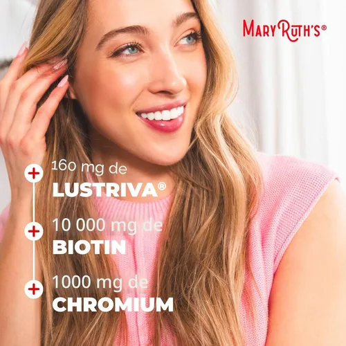 Miniatura 7 de MaryRuth Organics Multivitamínico líquido+crecimiento del cabello Biotina 10000mcg Suplemento para el crecimiento del cabello Lustriva