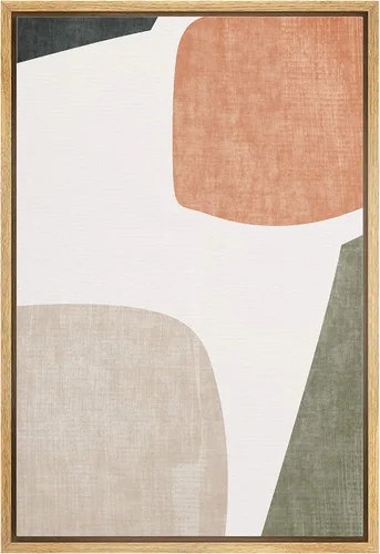 Miniatura 9 de IDEA4WALL Lienzo enmarcado para pared, acuarela pastel, cordillera, valle, ilustraciones abstractas, naturaleza, arte moderno, bohemio, decorativo