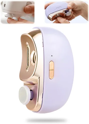 Miniatura 8 de Cortaúñas eléctrico, 2026 nuevo 3 en 1 automático con pulido, recortador de uñas automático con luz LED, 2 velocidades, recargable por USB