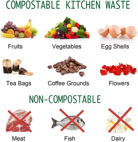 Miniatura 8 de Contenedor de Compost, LALASTAR Contenedor de Compostaje para Encimera con Tapa, Contenedor de Compost de Cocina, Cubo de Compost Sin Olor para Verde
