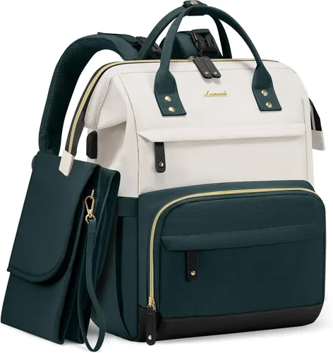 Miniatura 12 de LOVEVOOK Mochila para Pañales, Bolsa de Bebé con Estación de Cambio, Mochila Grande para Pañales para Mamá y Papás, Bolsa Impermeable para Mamá