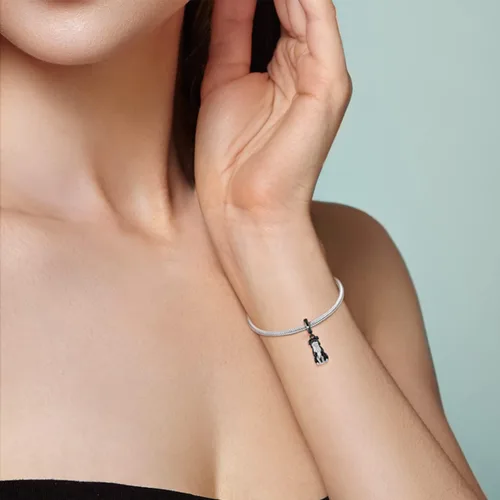 Miniatura 4 de CINKOLA Dijes de plata de ley 925 para pulseras y collares, cuentas colgantes con piedras de circonita cúbica 5A, regalos de joyería para mujeres