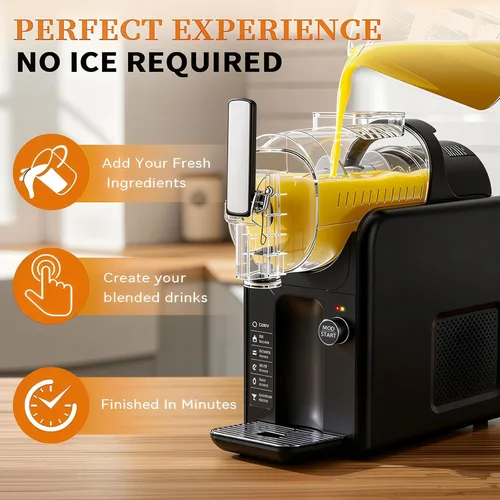 Miniatura 2 de Máquina de granizado 5 en 1 para el hogar, no necesita hielo, máquina de bebidas congeladas con alfombrilla antideslizante, máquina de granizado