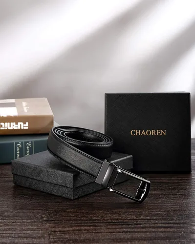 Miniatura 6 de CHAOREN Mens Dress Belt - Ratchet Belt Leather 1 14" Comfort Click - Perfect Companion to Mens Dress Shoes