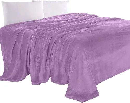 Miniatura 28 de Elegant Comfort Manta de Lujo con Sensación de Terciopelo, Manta Ligera para Todas las Estaciones, Ultra Suave, de Felpa de Forro Polar de Franela