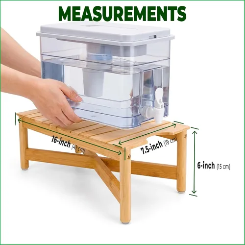 Miniatura 3 de Soporte para dispensador de filtro de agua, adecuado para dispensadores de agua de encimera con sistema de filtro, fácil de instalar, duradero