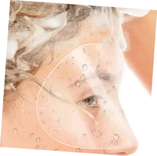 Miniatura 4 de GALPADA 50 protectores de ojos para corte de pelo, viseras de plástico transparente para uso en peluquerías, maquillaje y corte de cabello, diseño