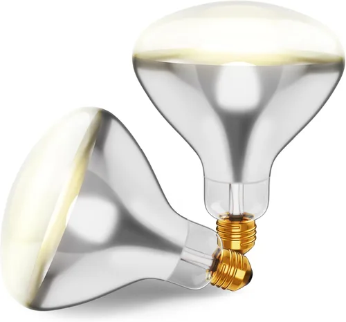 Miniatura 10 de Bombillas incandescentes de 250 W R40 (paquete de 2) - Lámpara de calor infrarroja para baño para pollos, pollitos, cachorros, reptiles, ganado