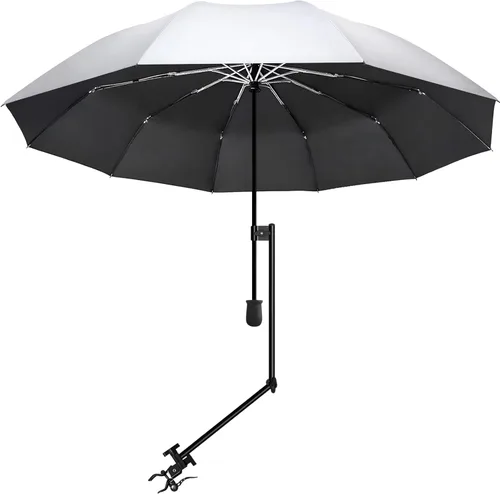 Miniatura 52 de XLINGZA Sombrilla de playa UPF 50+ con abrazadera universal ajustable