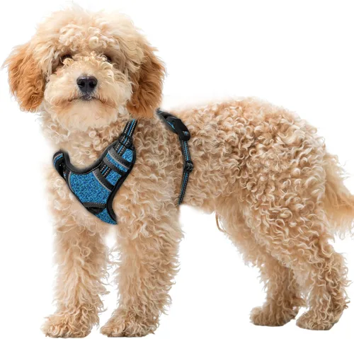 Miniatura 45 de BARKBAY Arnés para Perro Sin Tirones Talla Grande Arnés Reflectante para Perro con Clip Frontal y Asa de Control Fácil para Caminar Entrenar Correr