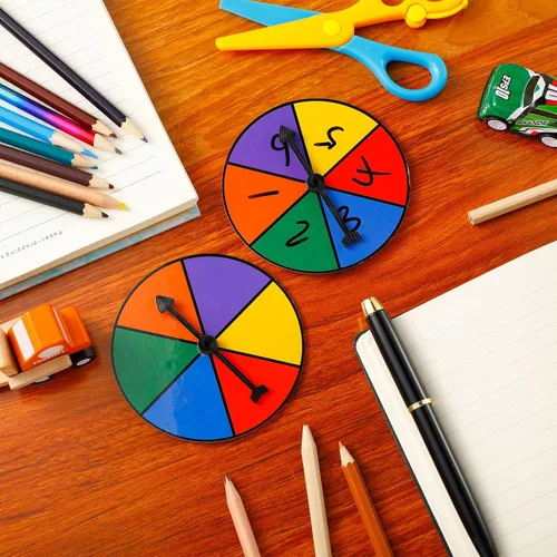 Miniatura 3 de Chivao Juego de 10 juegos de colores con ruedas giratorias de plástico para premios