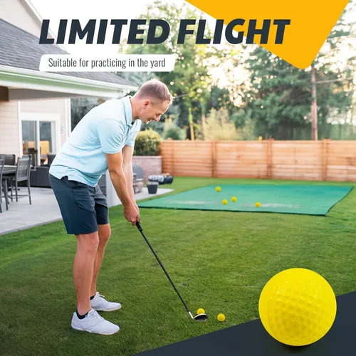 Miniatura 3 de JAYA Paquete de 24 pelotas de práctica de golf de espuma, sensación realista y vuelo limitado, suaves para entrenamiento en interiores o exteriores