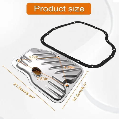 Miniatura 2 de NLQR Kit de filtro y junta de transmisión CVT, compatible con Toyota Corolla 1.8L 2014-2020, reemplaza 35330-12050 3533012050 V70-0731 97739 Bandeja